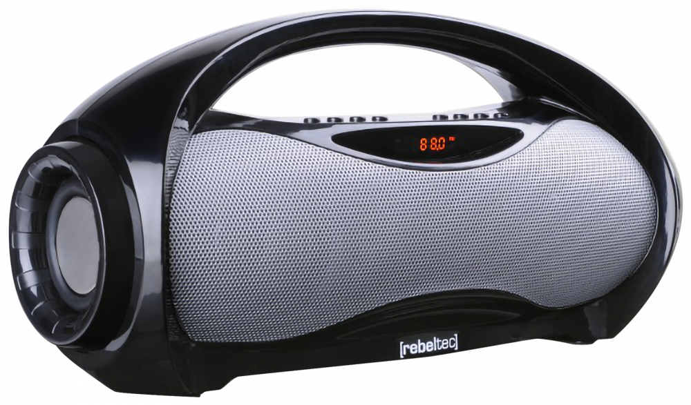 LG K22 kompatibilis bluetooth hangszóró Rebeltec Soundbox fekete