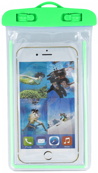 Xiaomi Redmi Note 4X vízálló tok univerzális fluoreszkáló zöld