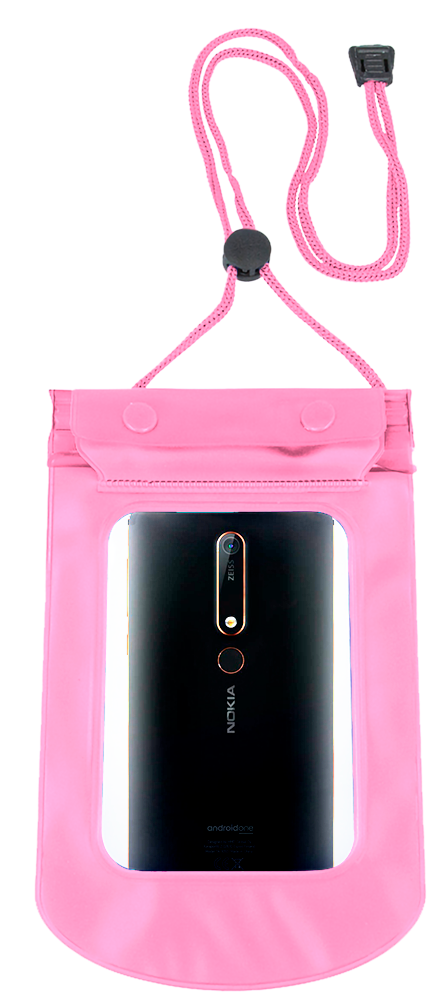 Nokia 1 vízálló tok univerzális rózsaszín