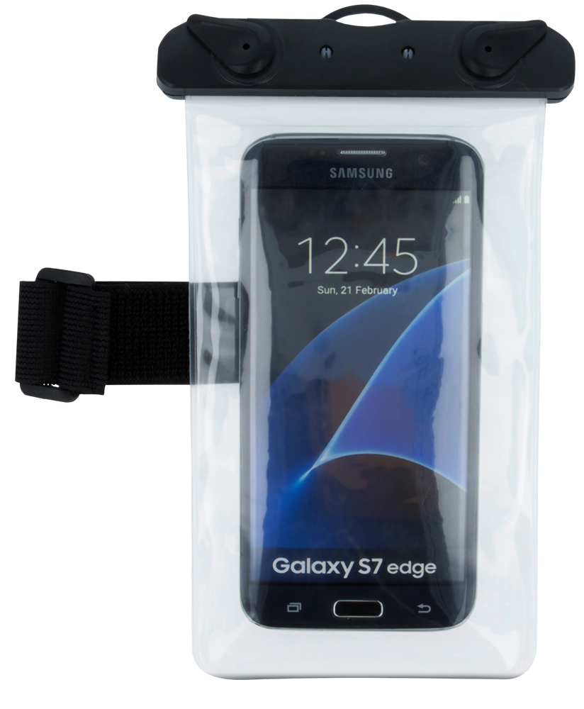 Samsung Galaxy J7 2017 (J730) vízálló tok univerzális, karszalaggal átlátszó