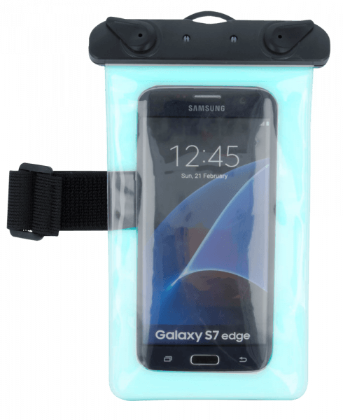 Huawei P9 Plus (VIE-L09) vízálló tok univerzális, karszalaggal kék