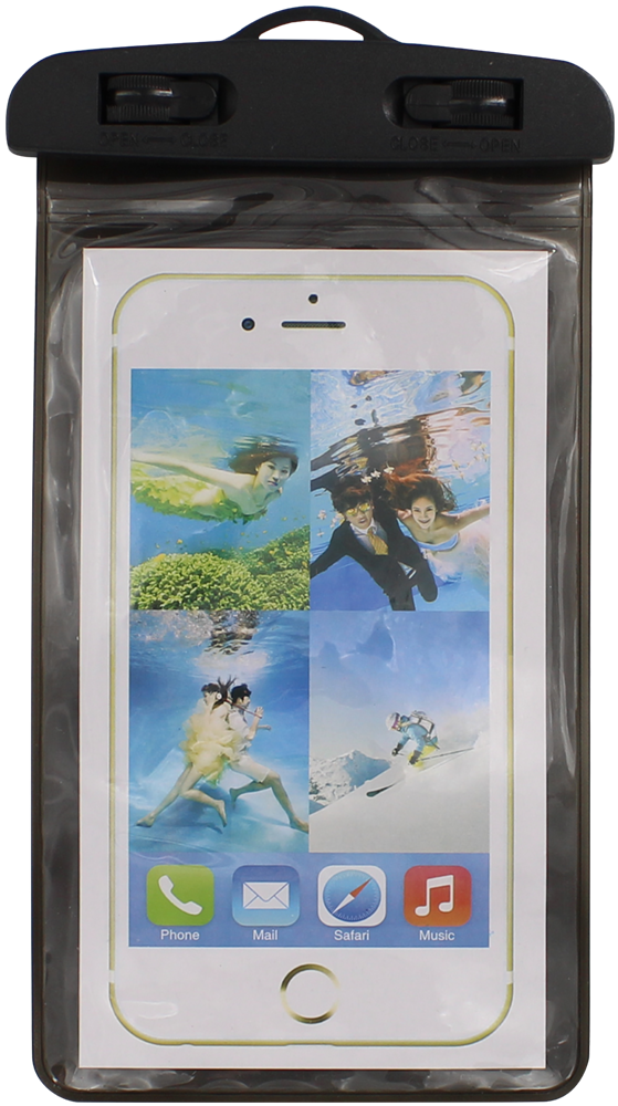 Samsung Galaxy J1 2016 (J120) vízálló tok univerzális fekete