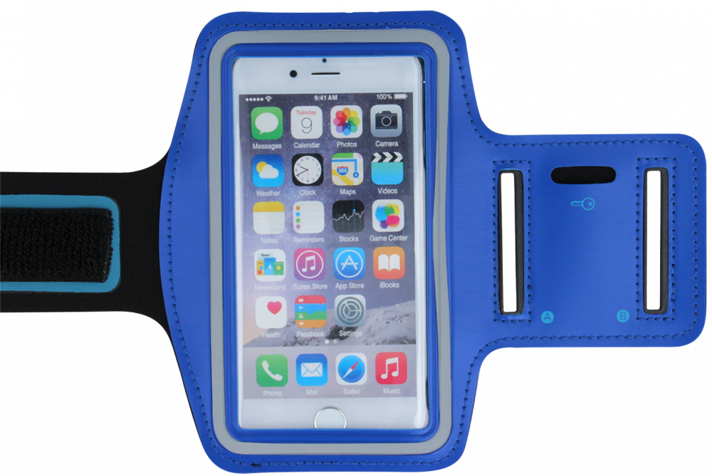 Apple iPhone 8 Plus sport tok univerzális, karra rögzíthető kék