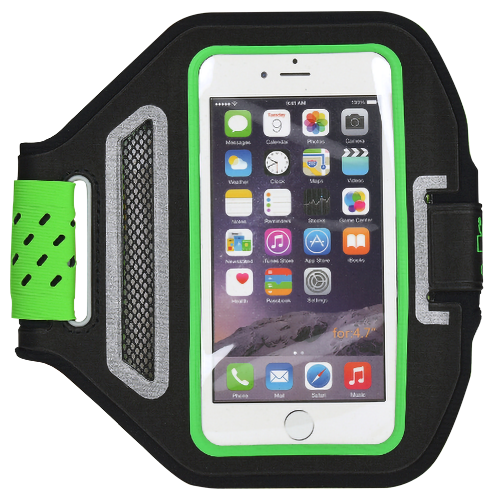 Apple iPhone SE (2016) sport tok Rebeltec Active univerzális, karra rögzíthető zöld