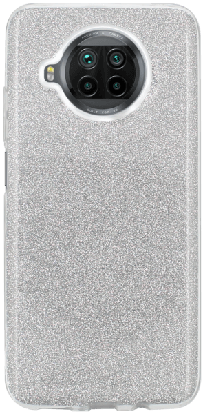 Xiaomi Mi 10T Lite 5G szilikon tok csillogó hátlap ezüst