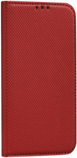 Motorola Moto G10 oldalra nyíló flipes bőrtok rombusz mintás piros