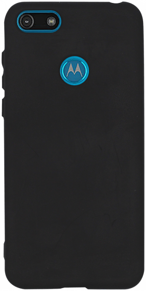 Motorola Moto E6 Play szilikon tok matt fekete
