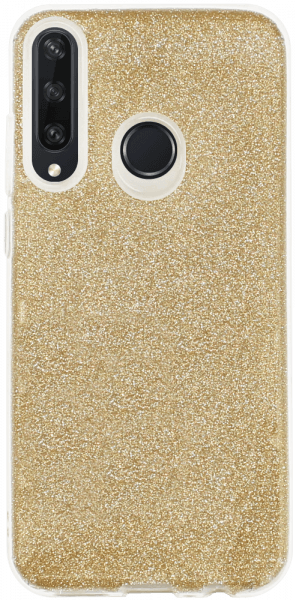 Huawei Y6P szilikon tok csillogó hátlap arany