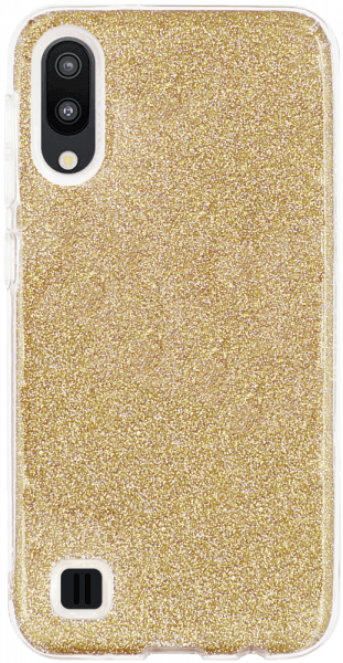 Samsung Galaxy M10 (SM-M105) szilikon tok csillogó hátlap arany