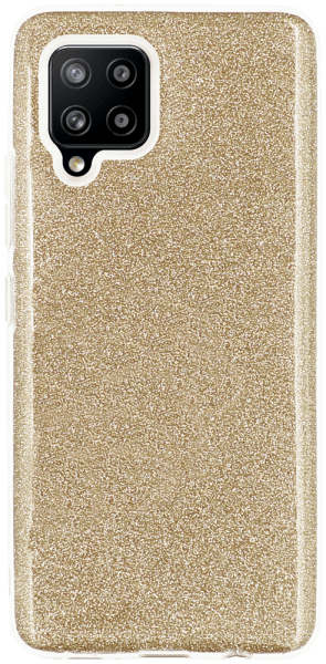 Samsung Galaxy A42 5G (SM-A426B) szilikon tok csillogó hátlap arany