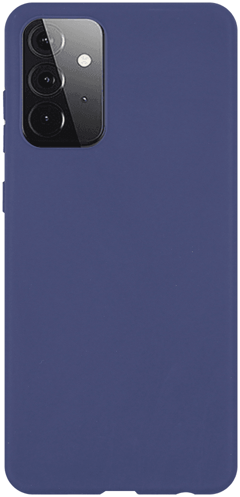 Samsung Galaxy A72 4G (SM-A725F) szilikon tok matt sötétkék