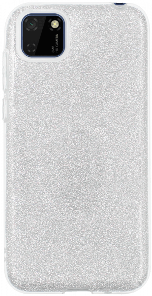 Huawei Y5P szilikon tok csillogó hátlap ezüst