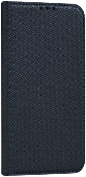 Xiaomi Redmi 9T oldalra nyíló flipes bőrtok rombusz mintás fekete