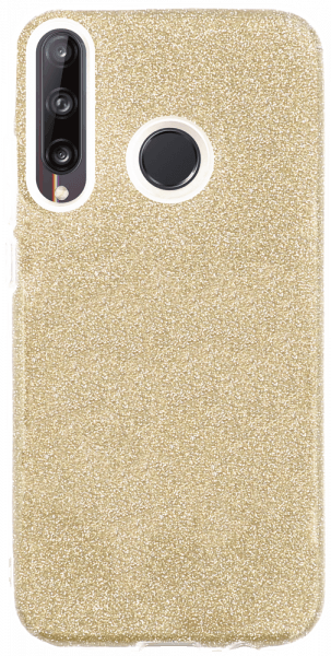 Huawei P40 Lite E szilikon tok csillogó hátlap arany