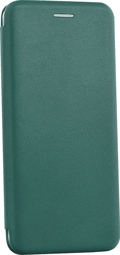 LG K52 oldalra nyíló mágneses flipes bőrtok prémium minőség sötétzöld
