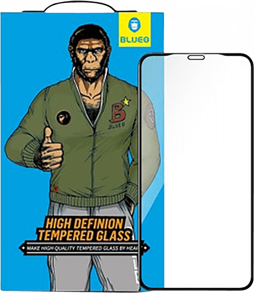 Samsung Galaxy A22 4G (SM-A225F) edzett üvegfólia Mr Monkey átlátszó fekete