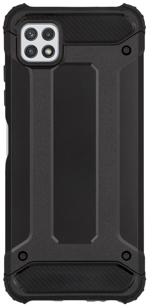 Samsung Galaxy A22 5G (SM-A226B) ütésálló tok légpárnás sarkas, hibrid Forcell Armor fekete
