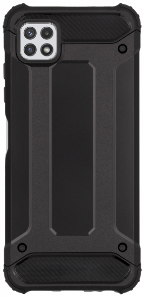 Samsung Galaxy A22 5G (SM-A226B) ütésálló tok légpárnás sarkas, hibrid Forcell Armor fekete