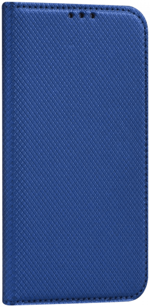 Huawei P40 oldalra nyíló flipes bőrtok rombusz mintás sötétkék