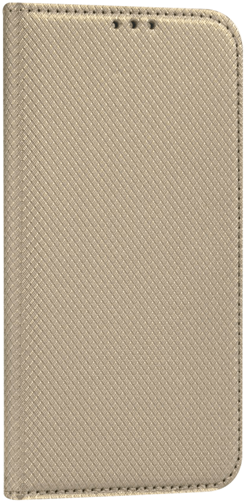 LG K42 oldalra nyíló flipes bőrtok rombusz mintás arany