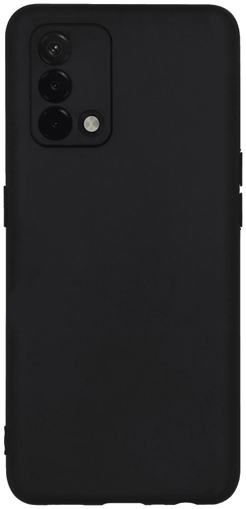 Oppo A74 szilikon tok kameravédővel matt fekete