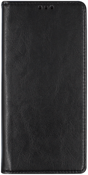 Oppo A31 oldalra nyíló flipes bőrtok valódi bőr fekete