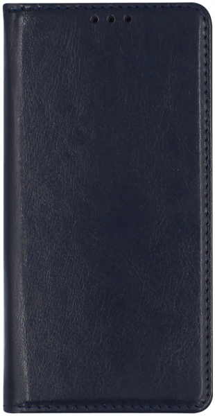 Samsung Galaxy S10e (SM-G970) oldalra nyíló flipes bőrtok valódi bőr sötétkék