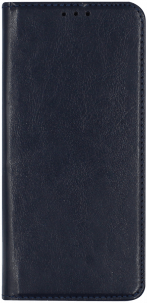 Samsung Galaxy S8 Plus (G955) oldalra nyíló flipes bőrtok valódi bőr sötétkék