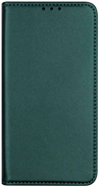 Xiaomi Redmi 7A oldalra nyíló flipes bőrtok asztali tartó funkciós sötétzöld