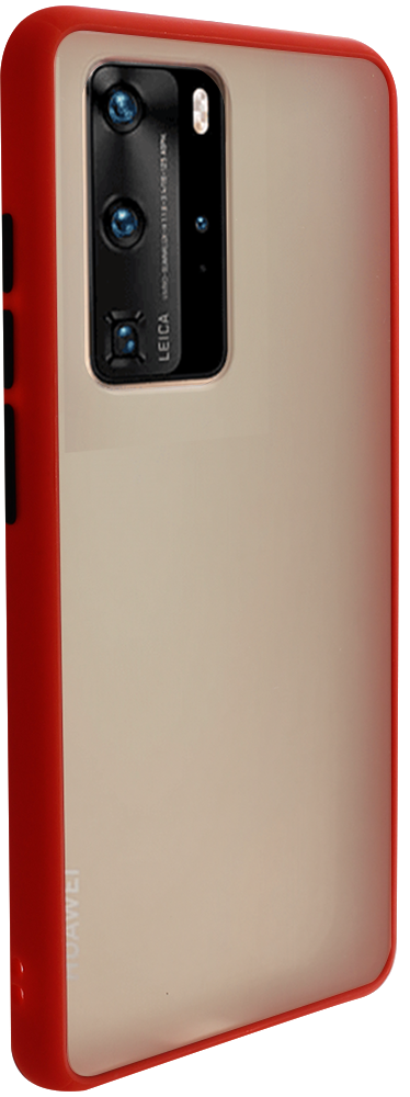 Huawei P40 Pro kemény hátlap Vennus Button Bumper piros
