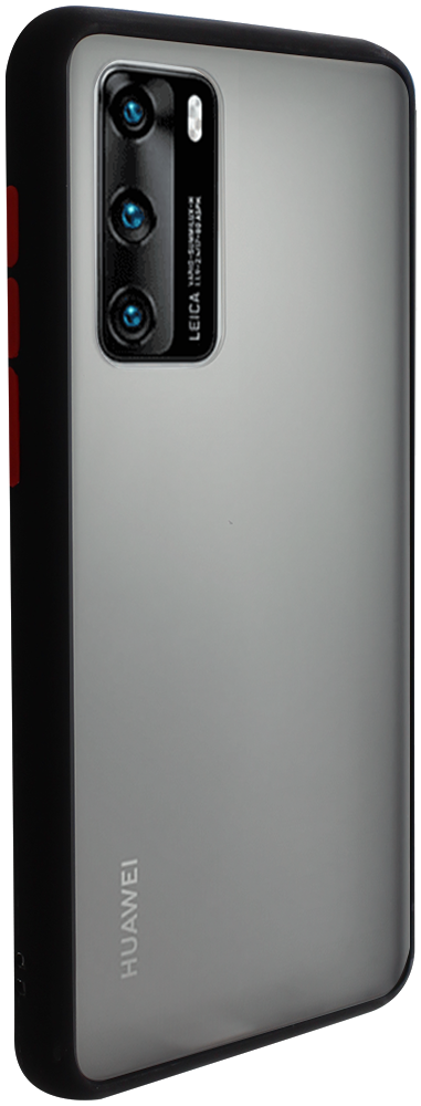 Huawei P40 kemény hátlap Vennus Button Bumper fekete