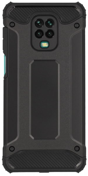 Xiaomi Redmi Note 9 Pro ütésálló tok légpárnás sarkas, hibrid Forcell Armor fekete