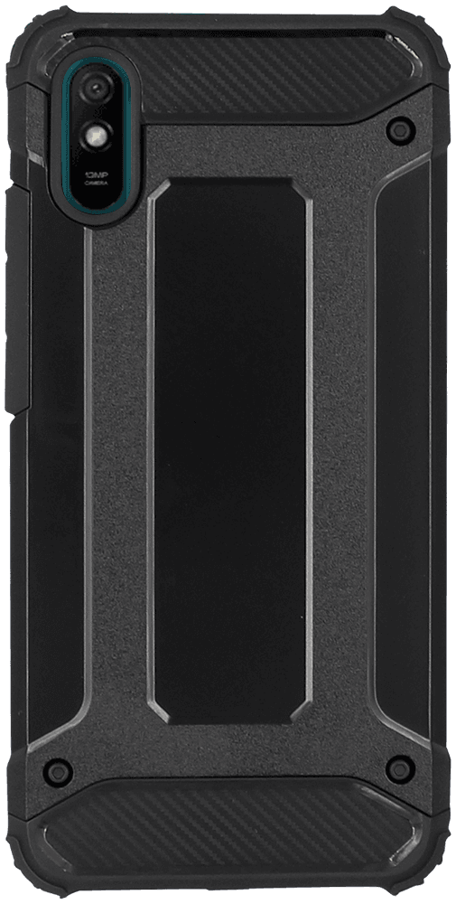 Xiaomi Redmi 9AT ütésálló tok légpárnás sarkas, hibrid Forcell Armor fekete