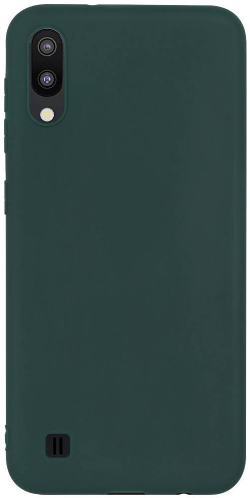 Samsung Galaxy M10 (SM-M105) szilikon tok matt sötétzöld