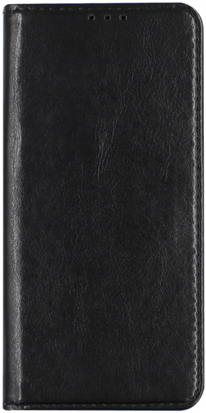 Xiaomi Redmi 9AT oldalra nyíló flipes bőrtok valódi bőr fekete