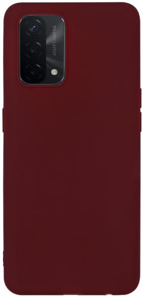 Oppo A74 szilikon tok matt bordó