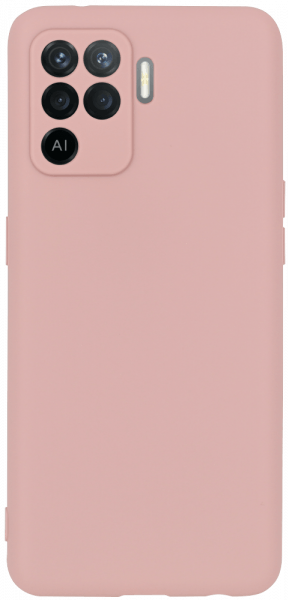 Oppo Reno5 Lite szilikon tok kameravédővel matt púderszínű