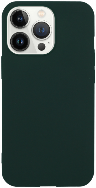 Apple iPhone 13 Pro szilikon tok matt sötétzöld
