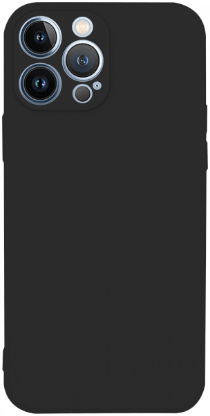 Apple iPhone 13 Pro szilikon tok kameravédővel matt fekete