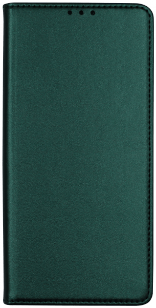 Xiaomi Redmi 9A oldalra nyíló flipes bőrtok asztali tartó funkciós sötétzöld