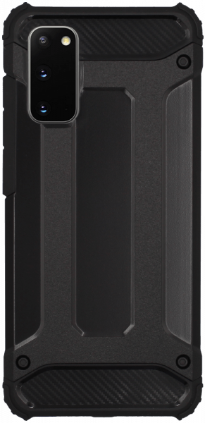 Samsung Galaxy S20 (SM-G980F) ütésálló tok légpárnás sarkas, hibrid Forcell Armor fekete