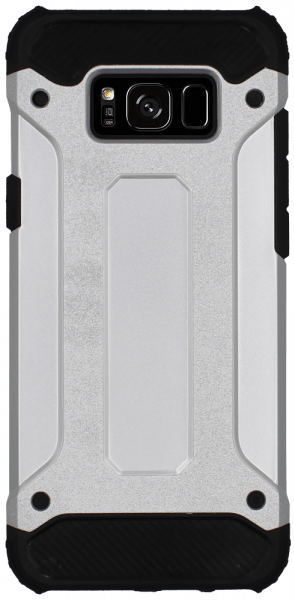 Samsung Galaxy S8 Plus (G955) ütésálló tok légpárnás sarkas, hibrid Forcell Armor ezüst