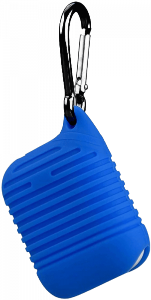 Apple iPhone 12 Pro Max 2. generációs AirPod töltő szilikon tok sötétkék