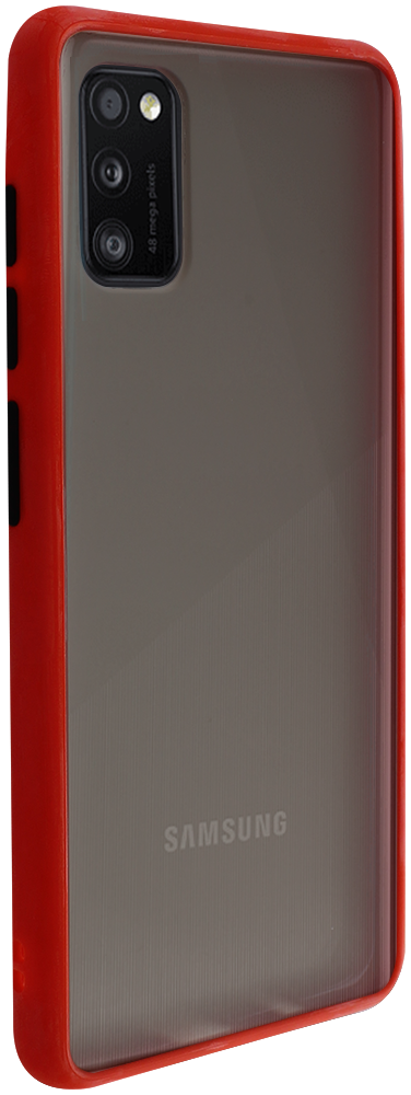 Samsung Galaxy A41 ( SM-A415F) kemény hátlap Vennus Button Bumper piros
