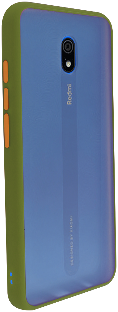 Xiaomi Redmi 8A kemény hátlap Vennus Button Bumper olivazöld