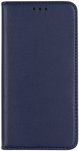 Huawei Y5P oldalra nyíló flipes bőrtok asztali tartó funkciós sötétkék