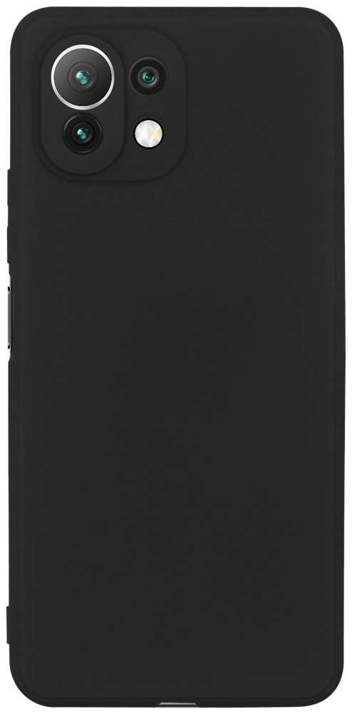 Xiaomi MI 11 Lite szilikon tok kameravédővel matt fekete