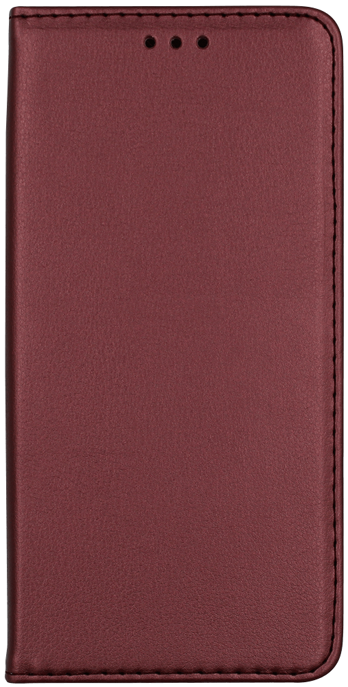 Samsung Galaxy M51 (SM-M515F) oldalra nyíló flipes bőrtok asztali tartó funkciós bordó