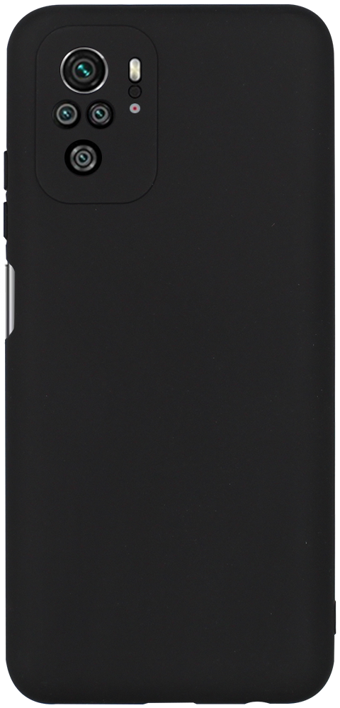 Xiaomi Redmi Note 10 szilikon tok kameravédővel matt fekete