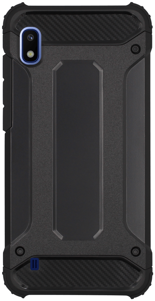 Samsung Galaxy A10 (SM-A105F) ütésálló tok légpárnás sarkas, hibrid Forcell Armor fekete